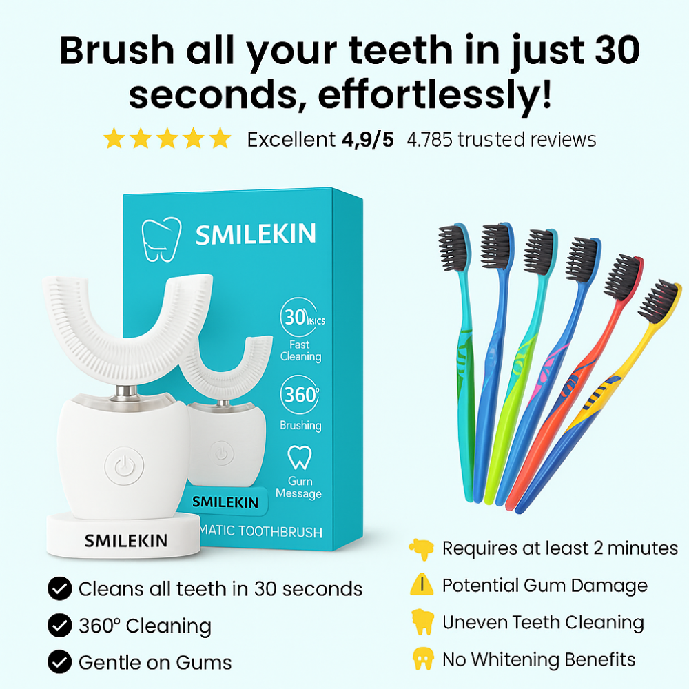 SmileKin™ Quick Effortles Sonic Brush